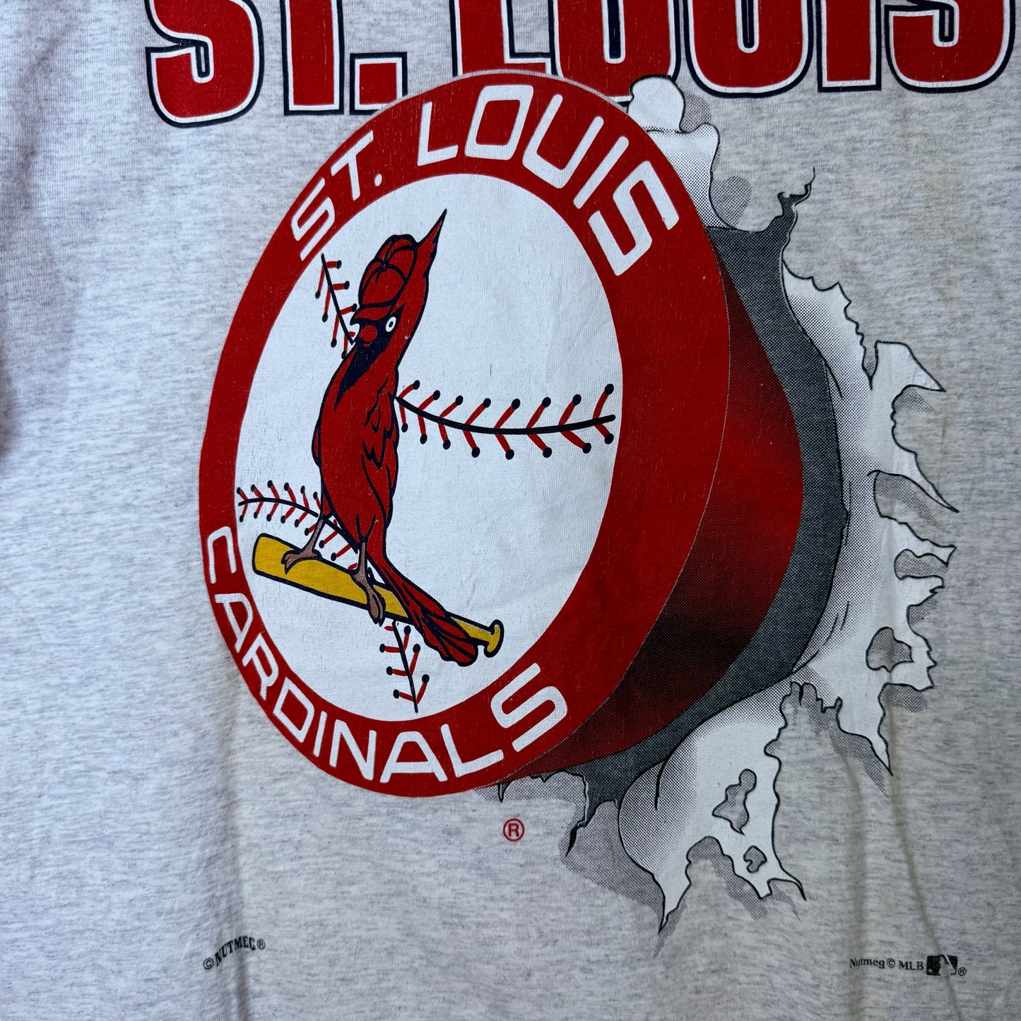 90s St. Louis Cardinals Breakthrough Nutmeg MLB T-shirt Sz L (B2336)