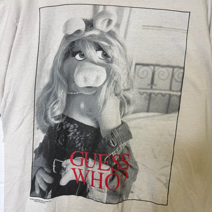 90's Ms Piggy Guess Who T-Shirt Sz L (B444)