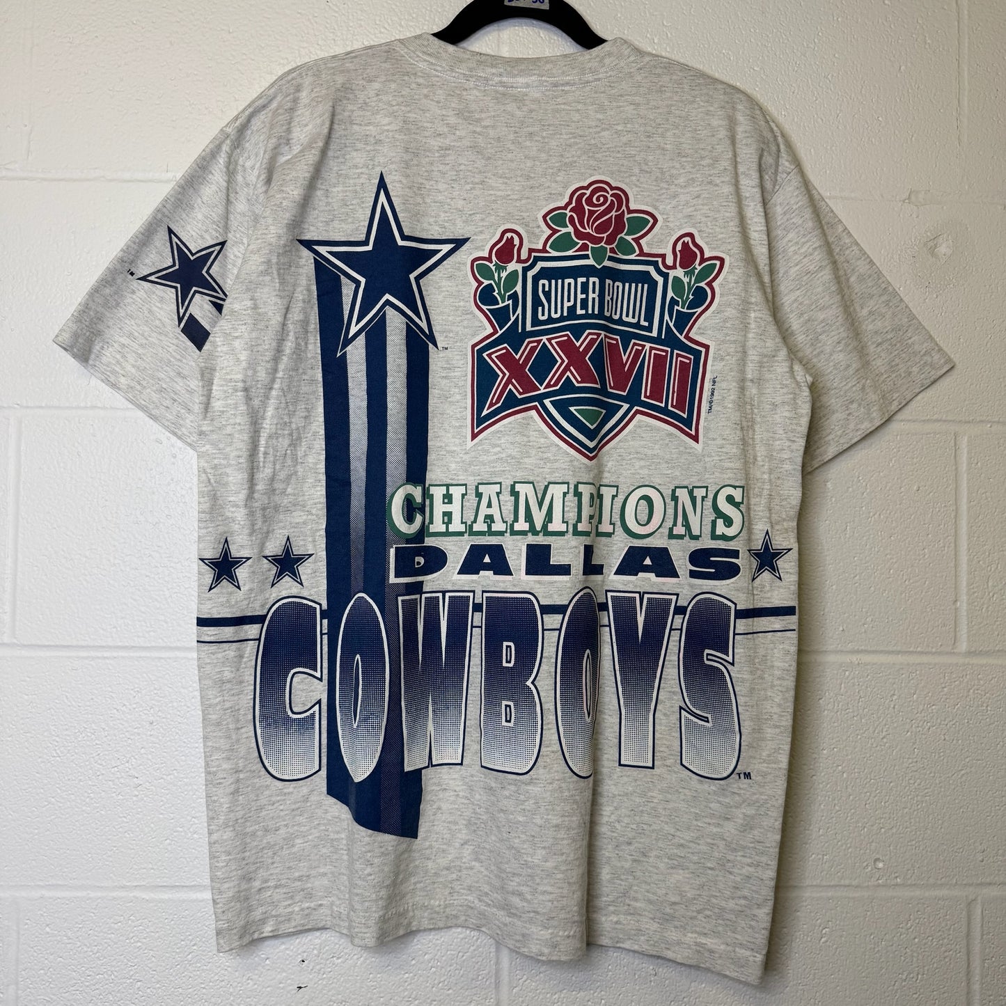 1993 Dallas Cowboys NFL Super Bowl Champions Salem T-Shirt (B2128)