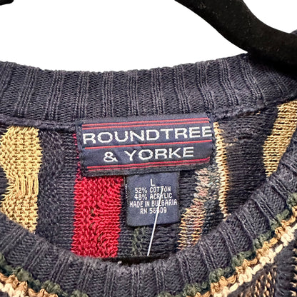 90's Coogi Style by Roundtree & York Knit Sweater Sz L (A7480)