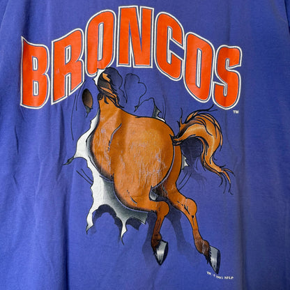 1995 Denver Broncos Nutmeg Breakthrough T-Shirt Sz XL (B270)