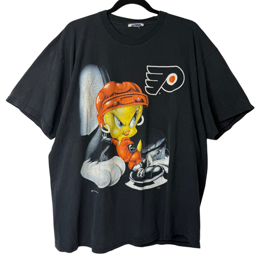 1996 Philadelphia Flyers Tweety Bird NHL T-Shirt Sz XL