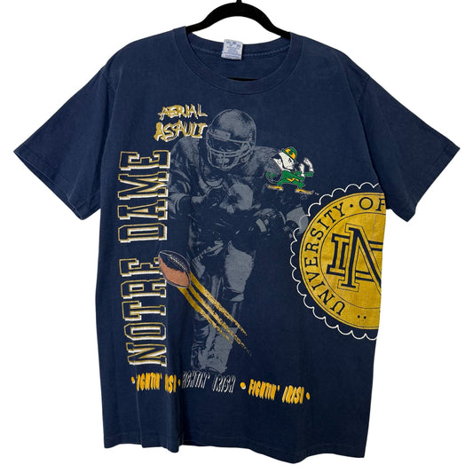90's Notre Dame Fighting Irish NCAA T-shirt Sz L (B2329)