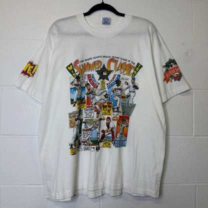 1993 MLB All Star Salem Comic Book T-shirt Sz XL (B1773)