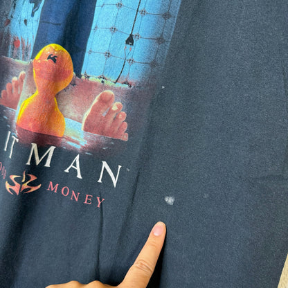 90s Hitman Blood and Money Gaming T-shirt Sz XL  (B2896)