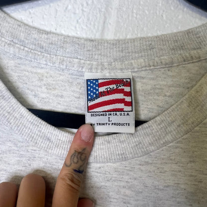 1995 Hideo Nomo LA Dodgers MLB T-shirt Sz L (B2434)