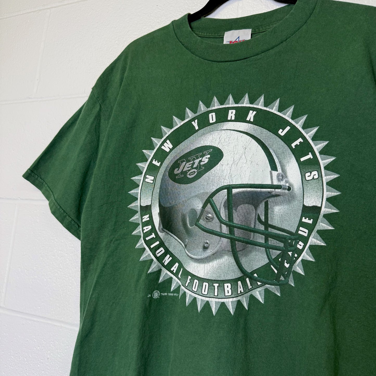 1999 New York Jets NFL T-Shirt Sz L (B2993)