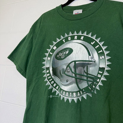 1999 New York Jets NFL T-Shirt Sz L (B2993)
