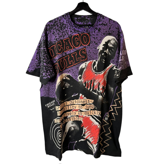 90's Michael Jordan Magic Johnson T's AOP T-Shirt Sz XL