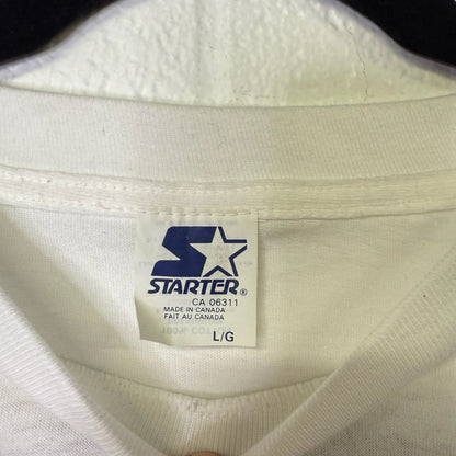 1990 Detroit Pistons Starter Championship NBA T-Shirt Sz L (B1618)