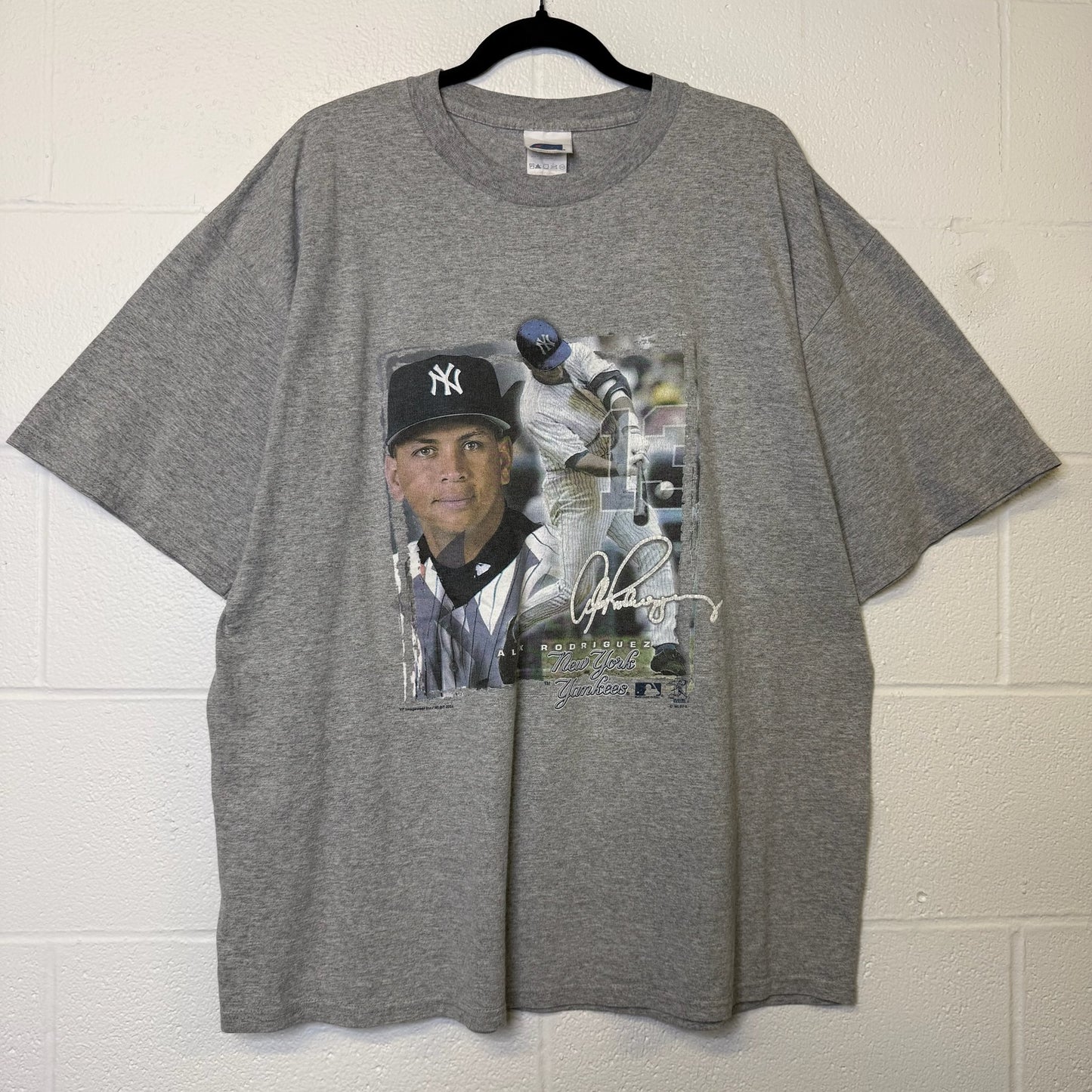 2004 New York Yankees Derek Jeter MLB T-shirt Sz L (B480)