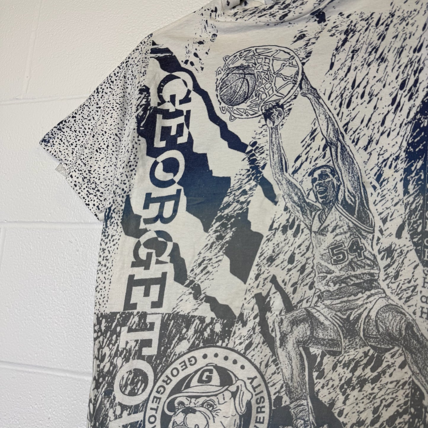 90's Georgetown Hoyas NCAA T-Shirt Sz L (B2167)