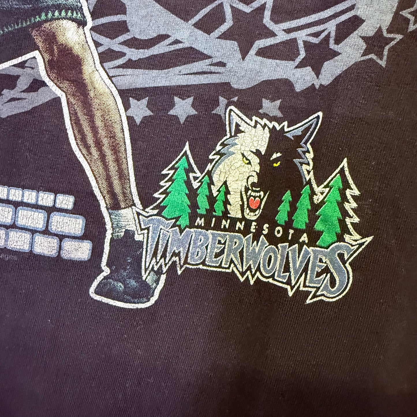 2004 Kevin Garnett Minnesota Timberwolves NBA T-Shirt Sz XL (B2330)