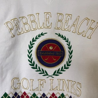 90s Pebble Beach Golf Links Crewneck Sz S (B2097)