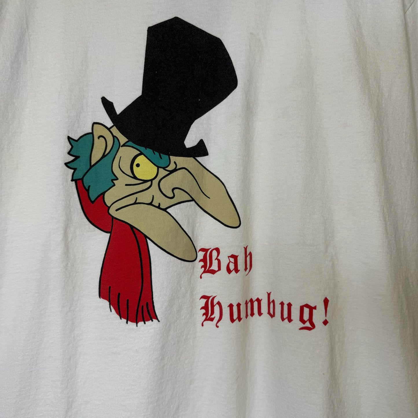 90's Scrooge Xmas T-shirt Sz L (A4746)