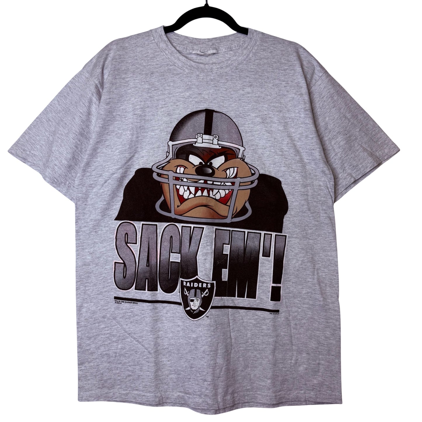 1996 Los Angeles Raiders Taz NFL T-Shirt (B2340)