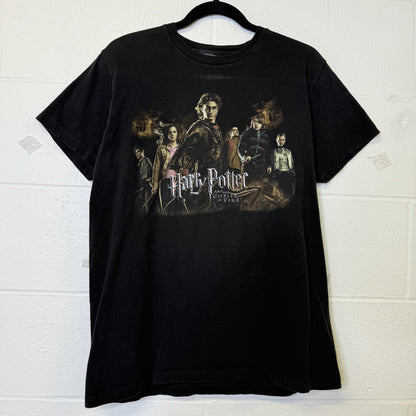 2005 Harry Potter & The Goblet of Fire Movie Promo T-shirt Sz M (B1012)