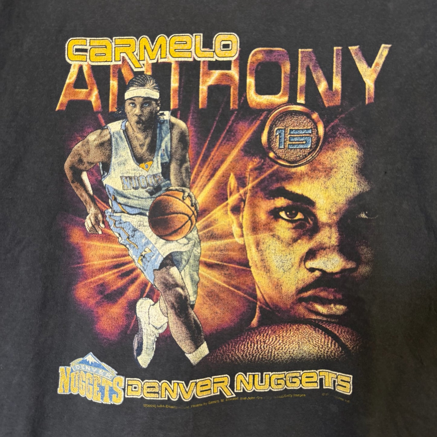 90's Carmelo Anthony Denver Nuggets T-Shirt (B2569)