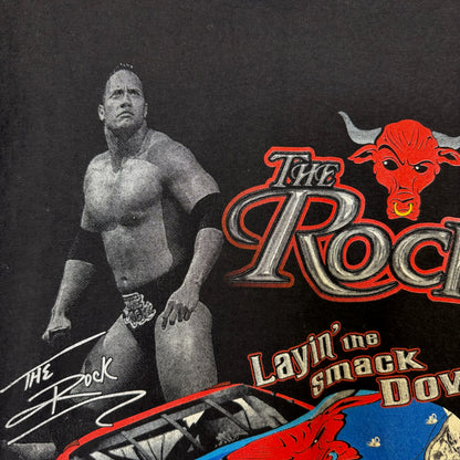 2000s The Rock NASCAR Racing WWF T-Shirt Sz L (B1167)