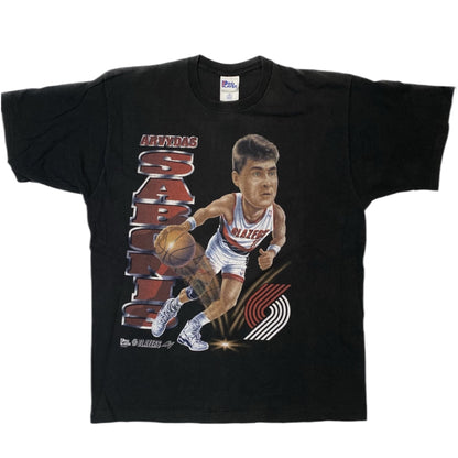 90’s Arvydas Sabonis Portland Trailblazers T-shirt Sz XL (H132)