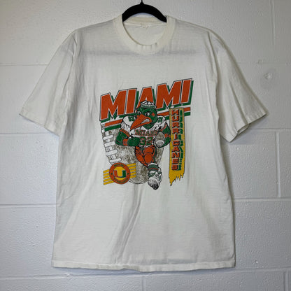90's Miami Hurricanes NCAA T-shirt Sz XL (B1755)