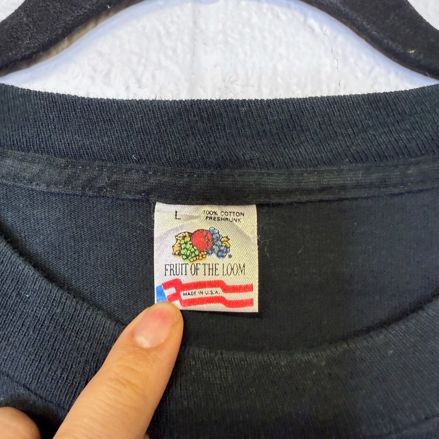 1990 Michigan Spartans NCAA Hockey T-shirt Sz L (B624)