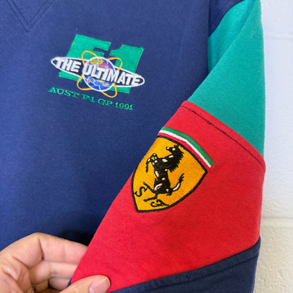 1991 Formula 1 Ferrari "The Ultimate" Crewneck Sz M (B2983)