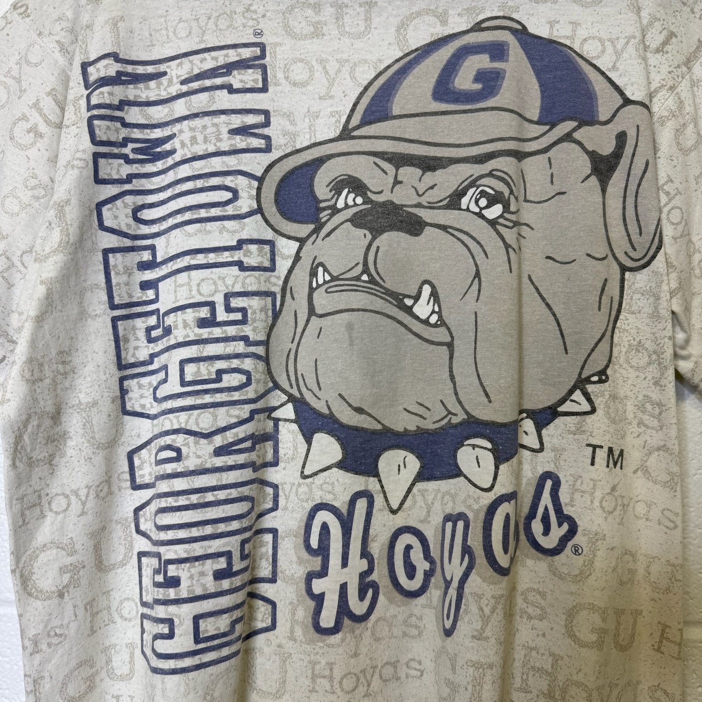 90's Georgetown Hoyas NCAA AOP T-Shirt Sz XL (B2166)