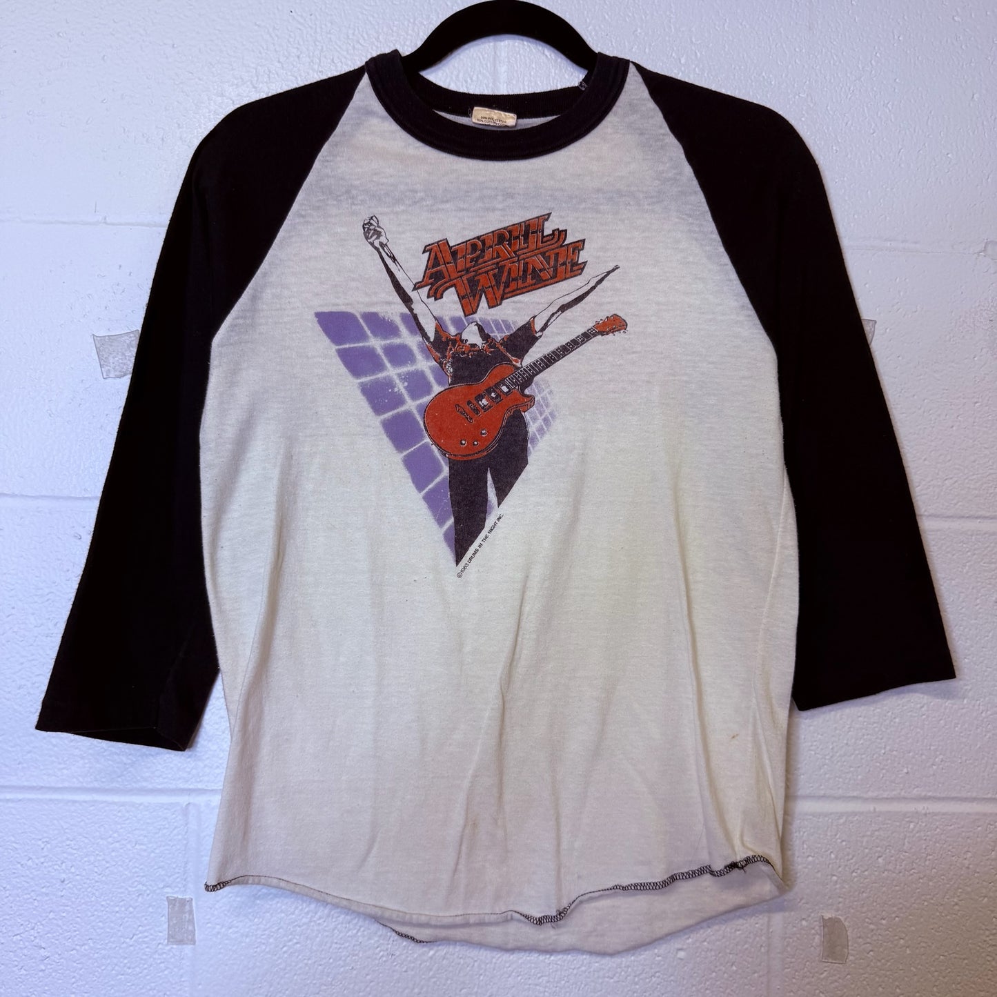 1983 April Wine Power Play Tour T-Shirt Sz M (B2498)