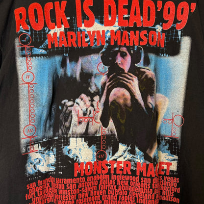 1999 Marilyn Manson Rock is Dead T-Shirt Sz XL