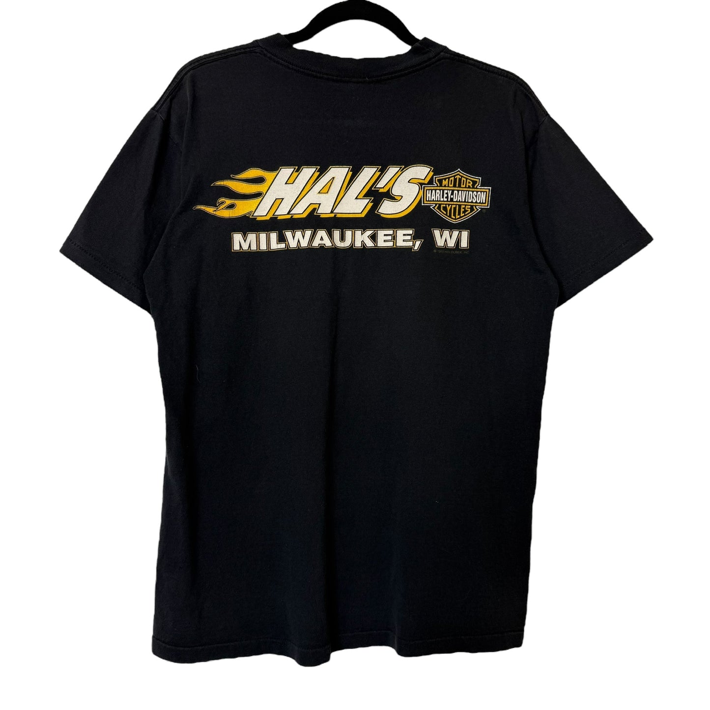 1991 Harley Davidson Knucklehead Milwaukee T-shirt Sz M (B618)