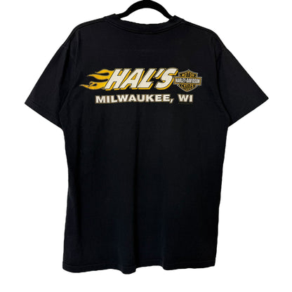 1991 Harley Davidson Knucklehead Milwaukee T-shirt Sz M (B618)