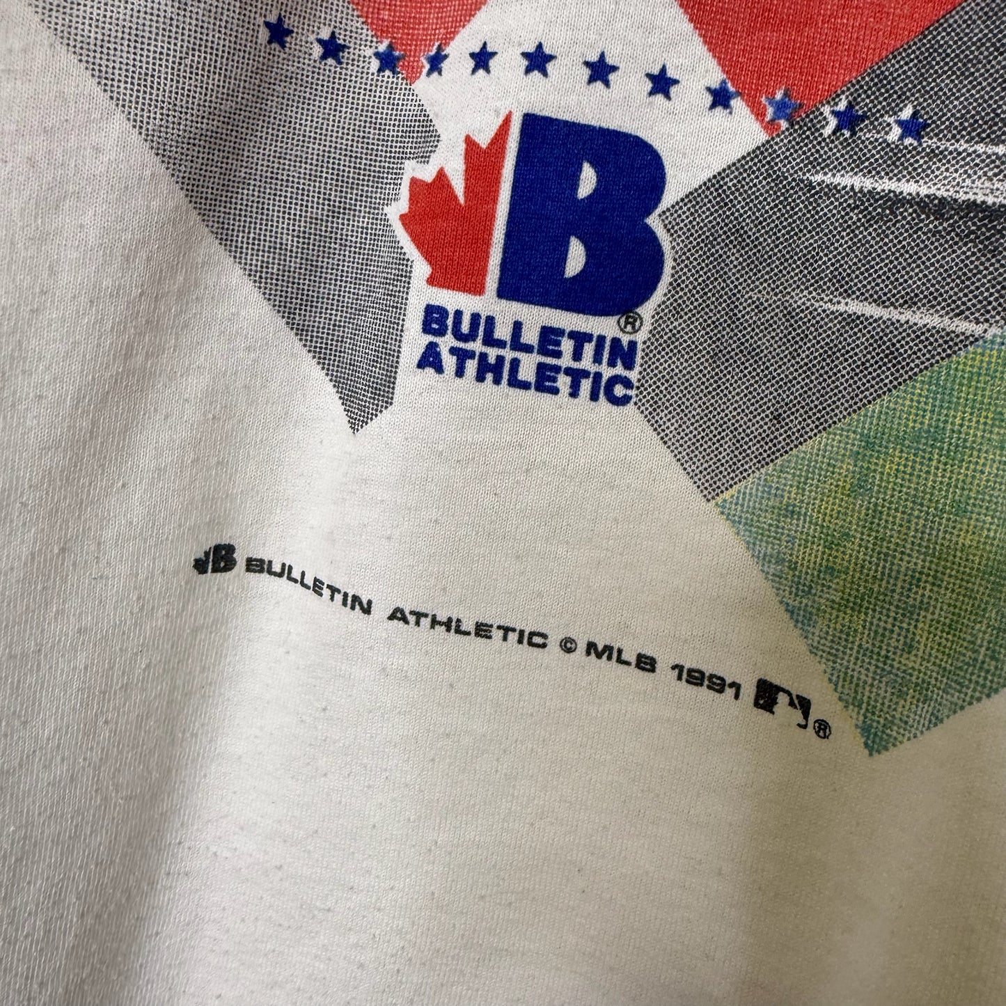 1991 Toronto MLB All Star Game Bulletin T-shirt Sz XL (B1655)
