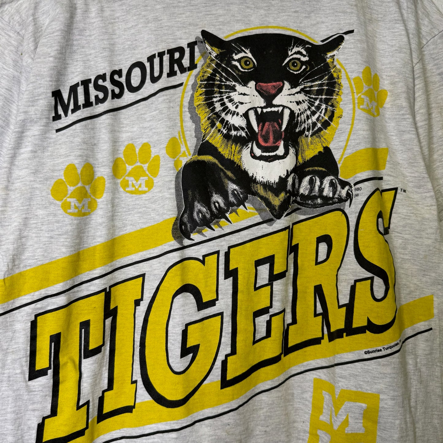 90's Missouri Tigers NCAA T-shirt Sz 2XL (B1676)