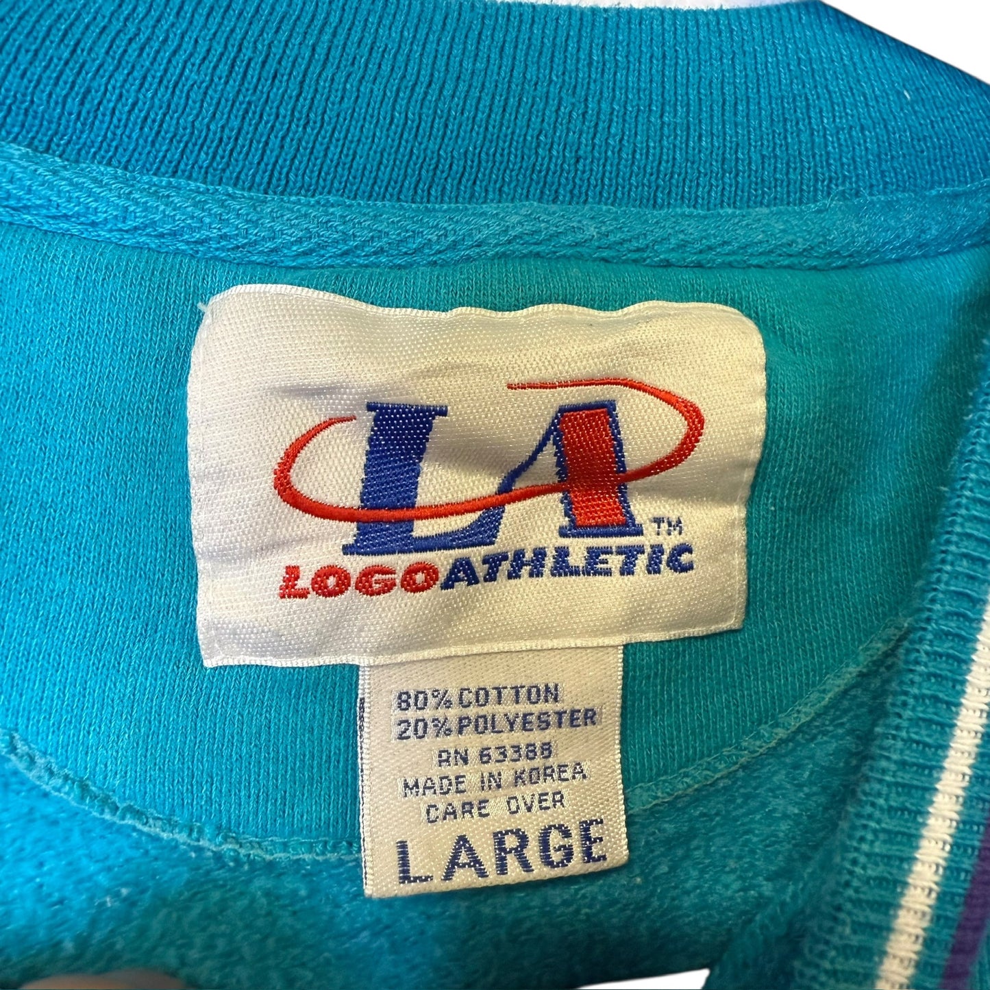 90's Charlotte Hornets Crewneck Sz L (B1925)