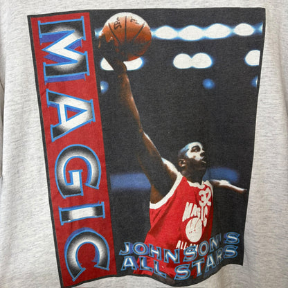 90s Magic Johnson T-shirt Sz L (A7290)