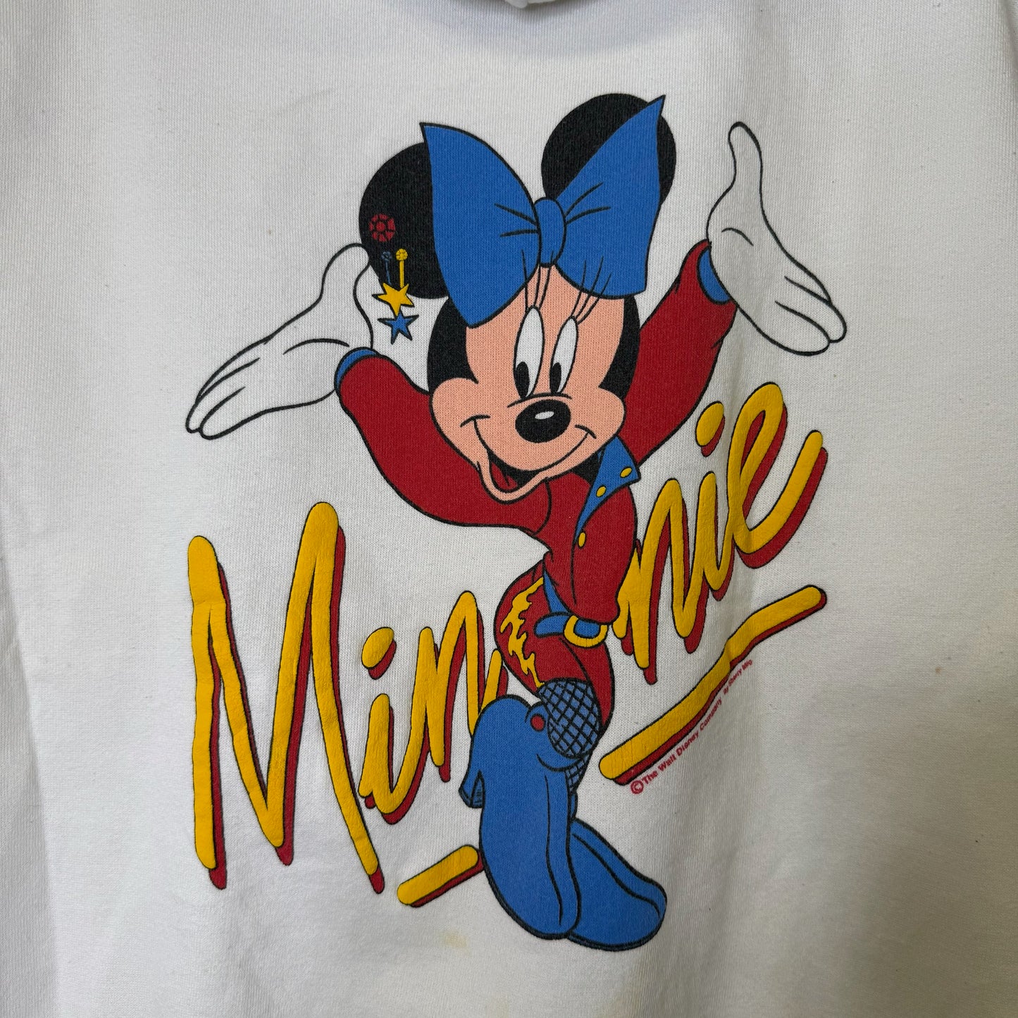 90's Disney Minnie Mouse Hoodie Sz L (B2452)