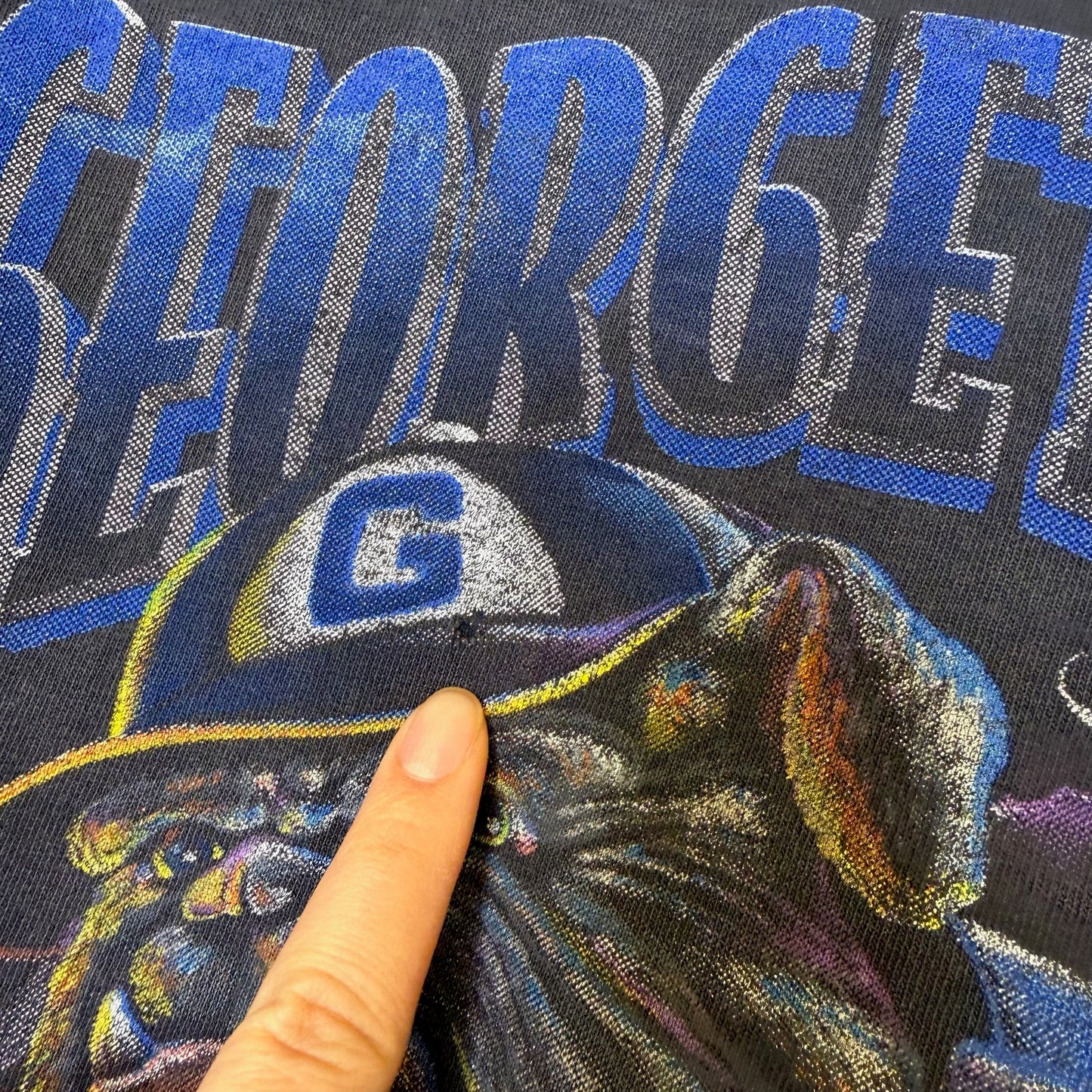 90s Georgetown Hoyas Nutmeg Breakthrough NCAA T-shirt Sz XL (B2529)