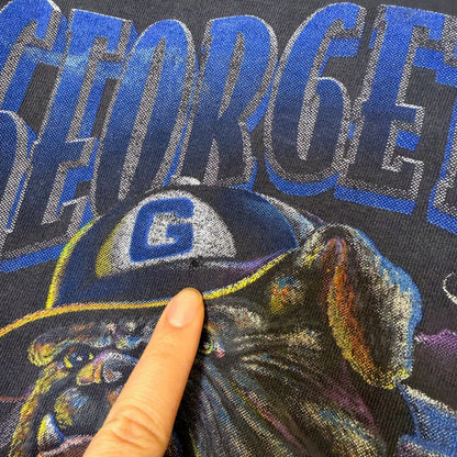 90s Georgetown Hoyas Nutmeg Breakthrough NCAA T-shirt Sz XL (B2529)