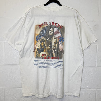 90s Neil Young and Crazy Horse Band T-Shirt Sz XL (A9861)
