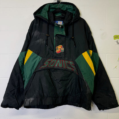 90’s Seattle Supersonics NBA Starter Jacket Sz L (B2489)