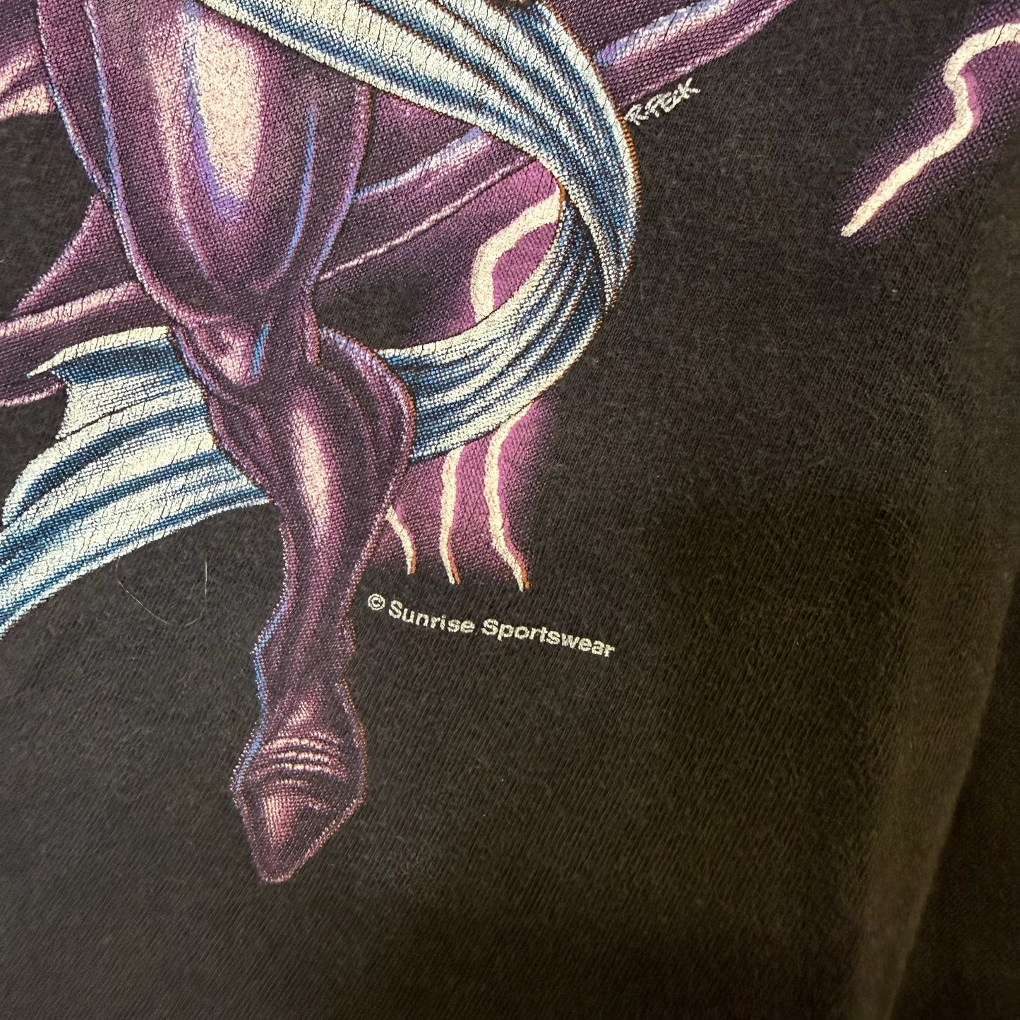 90s Wizard American Thunder Lightning T-shirt (B2521)