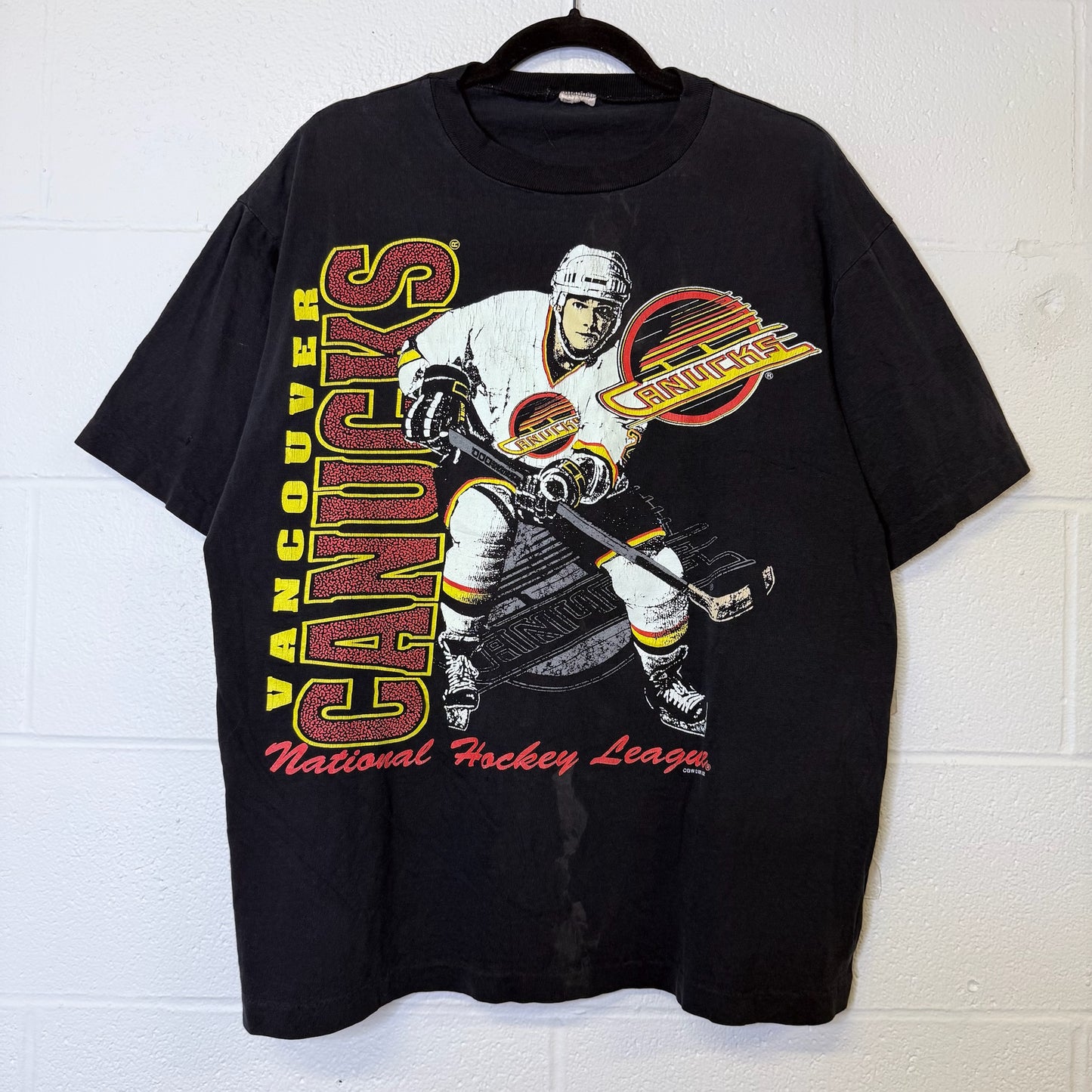 90's Vancouver Canucks NHL T-shirt Sz XL (B2543)