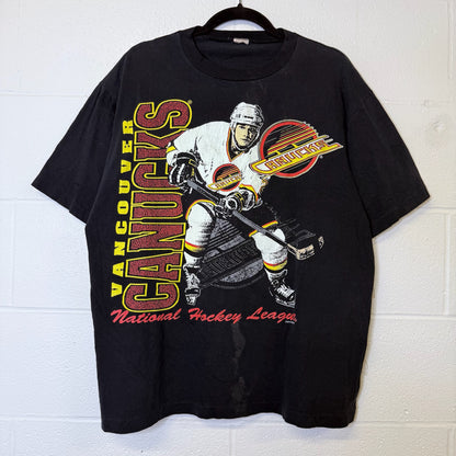90's Vancouver Canucks NHL T-shirt Sz XL (B2543)