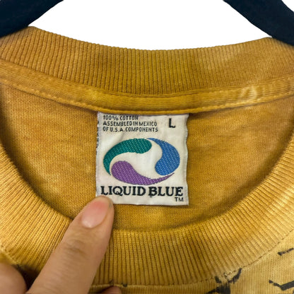 1995 Liquid Blue Snake AOP T-Shirt Sz L