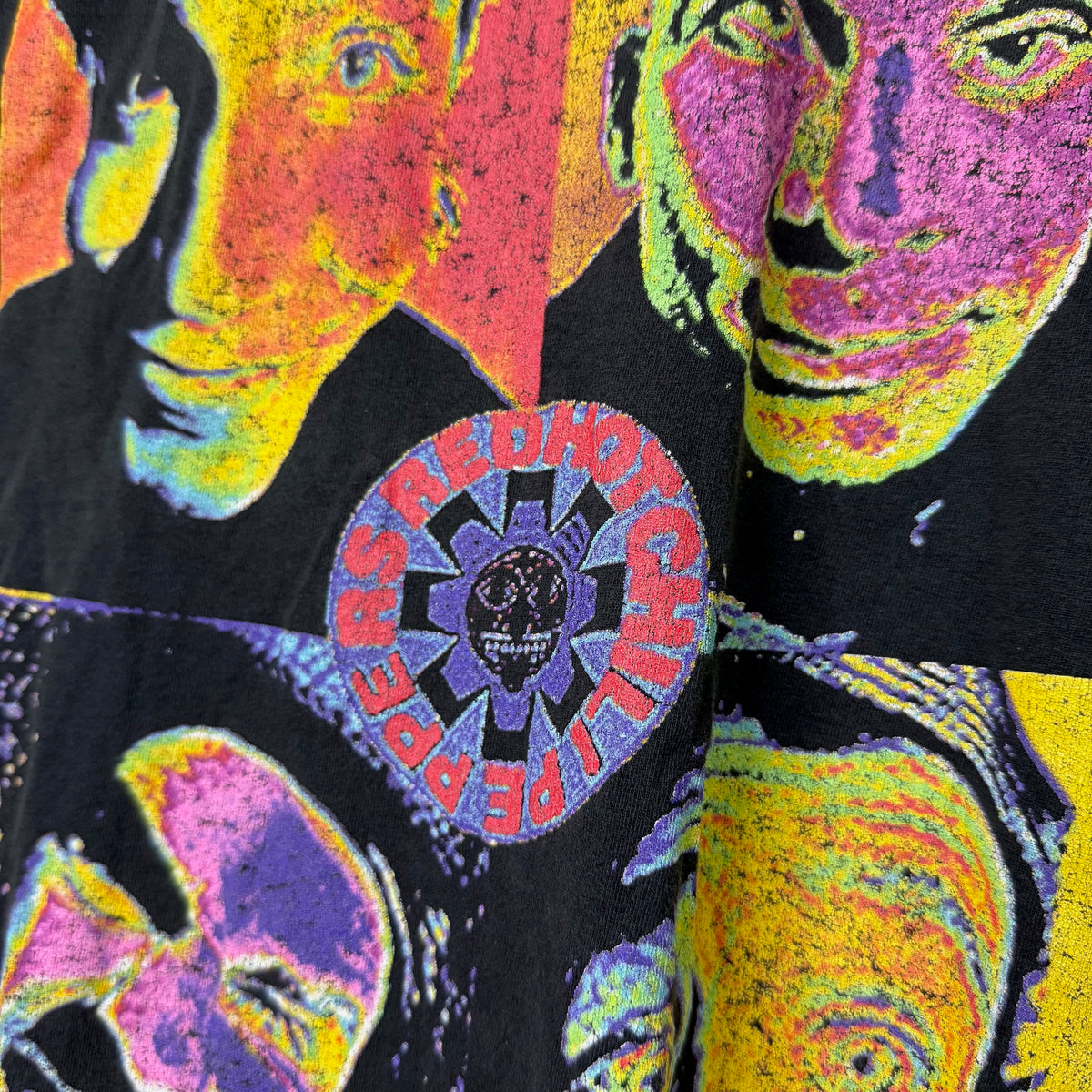 1993 Red Hot Chili Peppers RHCP Thermography Band T-Shirt Sz L