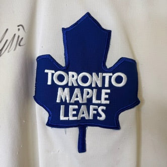 90s Toronto Maple Leafs NHL Hockey Wendell Clark Autographed CCM Jersey Sz L (B1977)