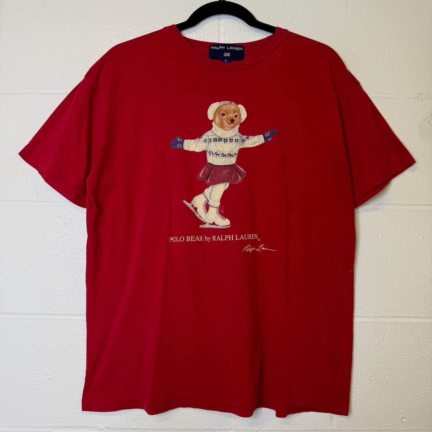 90s Polo Ralph Lauren Bear T-Shirt Sz L