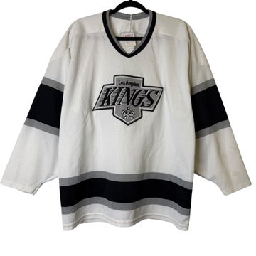 90's Los Angeles LA Kings NHL Hockey Jersey CCM Sz L (B1985)