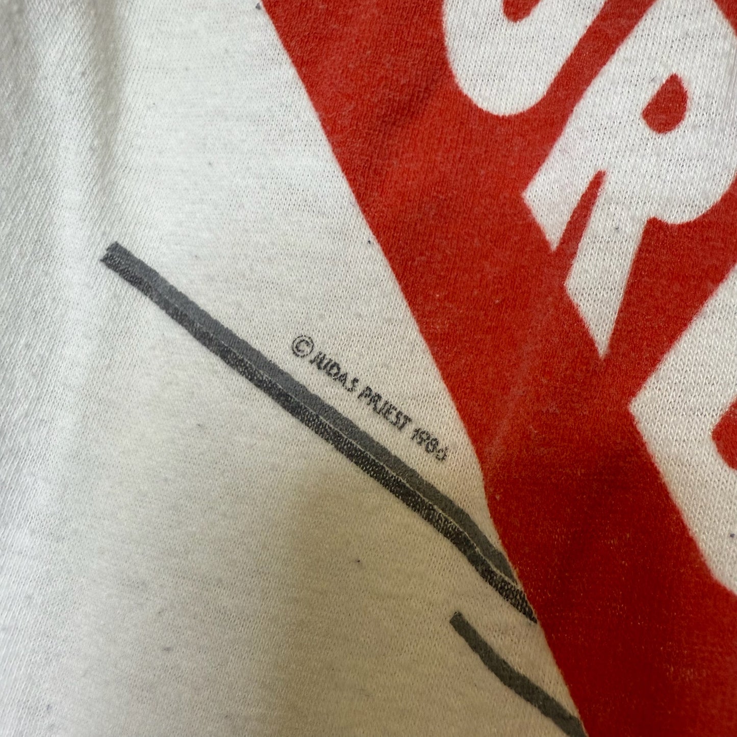 1985 Judas Priest Turbo Tour T-shirt Sz M (B1766)